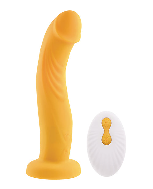 Gender X Gender X Sweet Embrace Dual Motor Strap-On Vibe with Harness - Yellow - Image 3