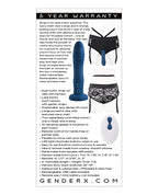 Gender X Gender X Snuggle Up Dual Motor Strap-On Vibe with Harness - Blue - Image 5