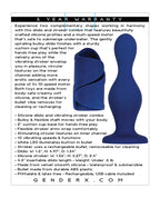 Gender X Gender X In's & Out's Silicone Dildo & Vibrating Stroker Set - Blue - Image 2