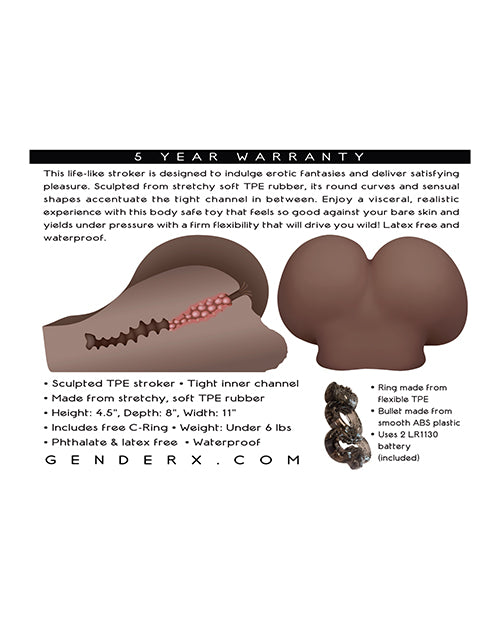 Gender X Gender X A Handful Sculpted Stroker - Hazelnut Brown Nude - Image 2