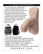 Gender X Gender X 4" Silicone Packer - Ivory - Image 5