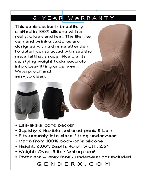 Gender X Gender X 4" Silicone Packer - Dark - Image 6