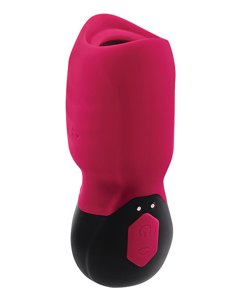 Gender X Gender X Body Kisses Vibrating Suction Massager - Red/Black
