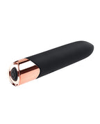 Gender X Gender X The Gold Standard Rechargeable Silicone Bullet - Black/Rose Gold - Image 3