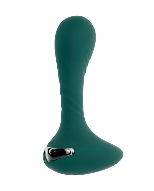 Gender X Gender X Goes Anywhere Vibrating Silicone Plug - Teal