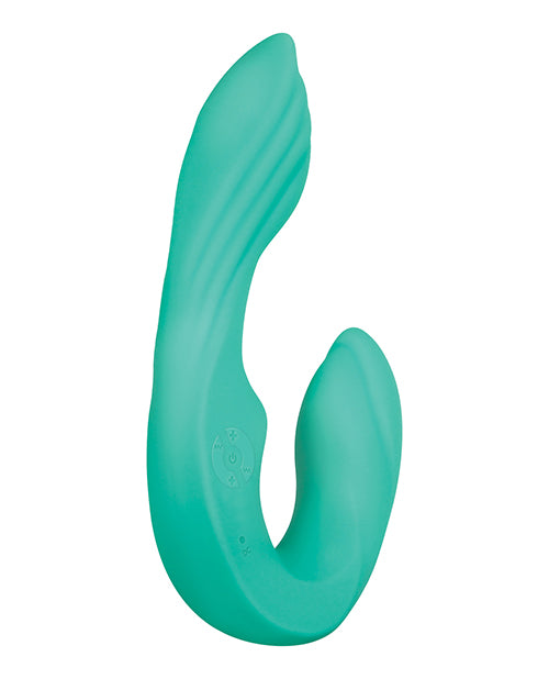 Gender X Gender X Strapless Seashell Dual Vibrator - Teal - Image 2