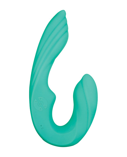 Gender X Gender X Strapless Seashell Dual Vibrator - Teal - Image 3