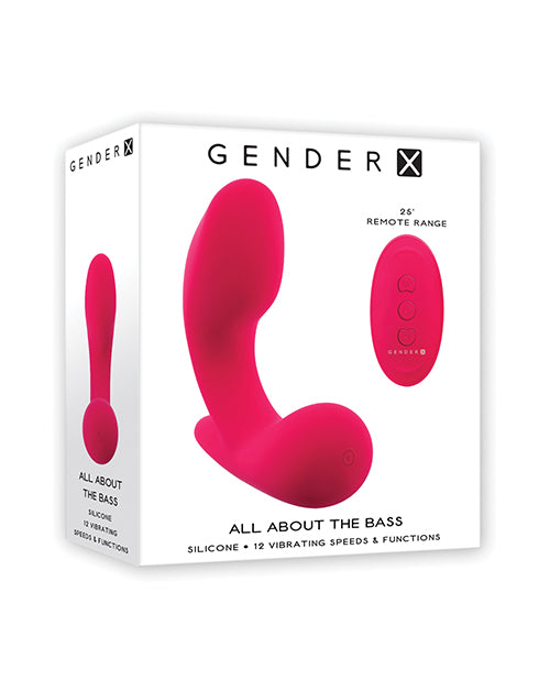 Gender X Gender X All About the Bass Curved Stimulator with Remote Control - Pink - Image 6