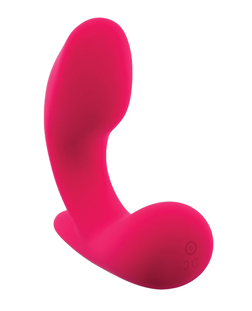 Gender X Gender X All About the Bass Curved Stimulator with Remote Control - Pink