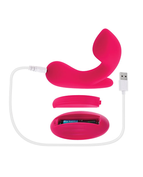 Gender X Gender X All About the Bass Curved Stimulator with Remote Control - Pink - Image 5