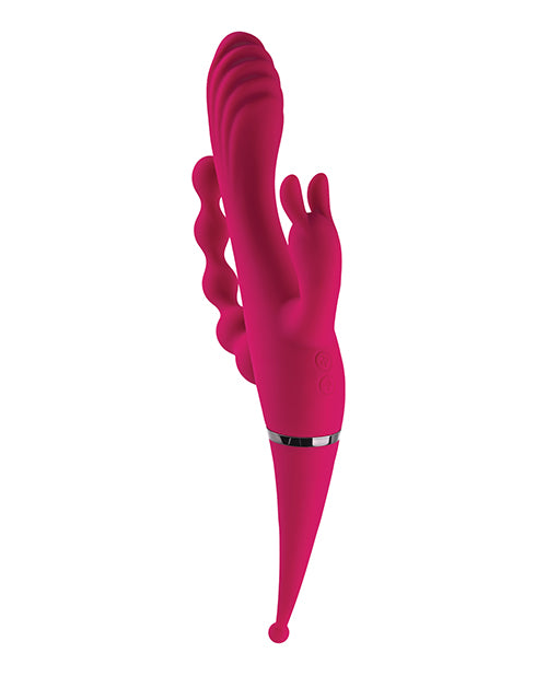 Gender X Gender X Four by Four Vibrator - Burgundy - Image 2