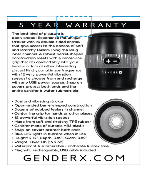 Gender X Gender X Barrel of Fun Dual-End Vibrating Stroker - Image 2