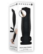 Gender X Gender X Rocketeer Triple-Ring Vibrating Cock Sheath - Black