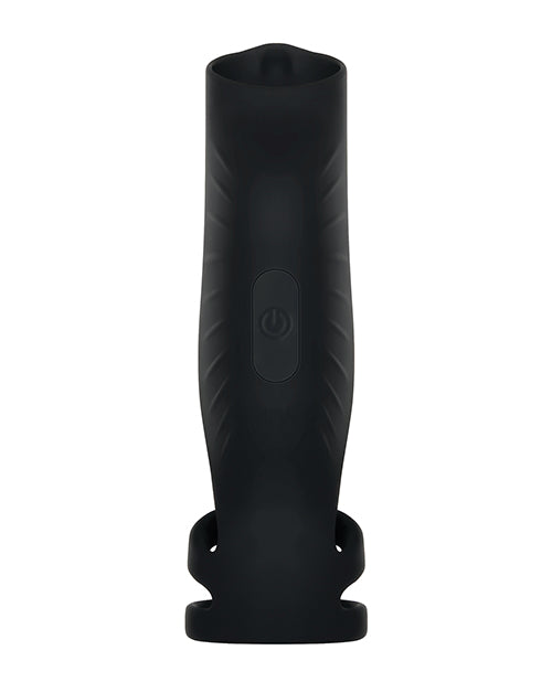 Gender X Gender X Rocketeer Triple-Ring Vibrating Cock Sheath - Black - Image 3