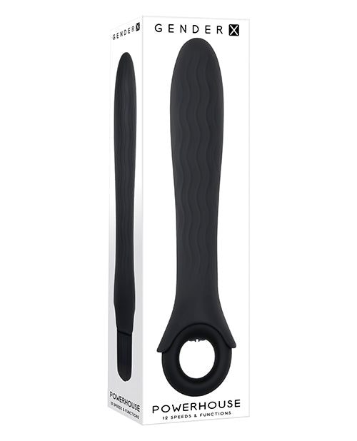 Gender X Gender X Powerhouse Ring-Handled Vibrator - Black