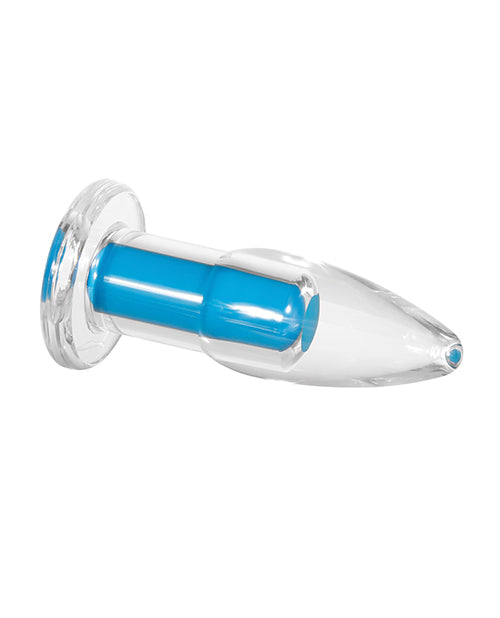 Gender X Gender X Electric Blue Clear Vibrator with Remote - Clear/Blue - Image 2