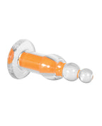 Gender X Gender X Orange Dream Clear Beaded Vibrator with Remote - Clear/Orange - Image 2