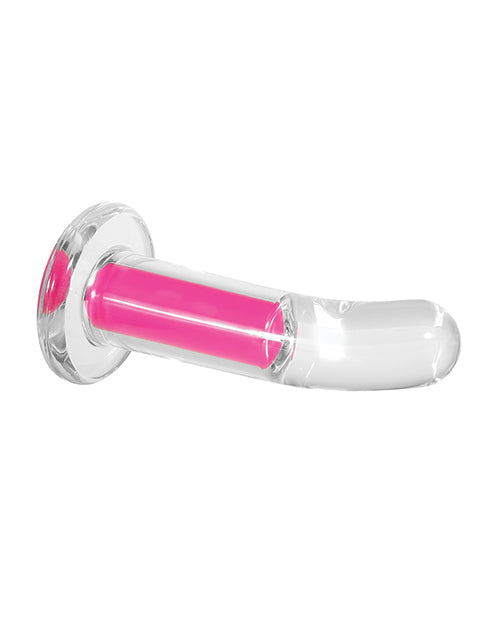 Gender X Gender X Pink Paradise Clear Curved Vibrator with Remote - Clear/Pink - Image 2