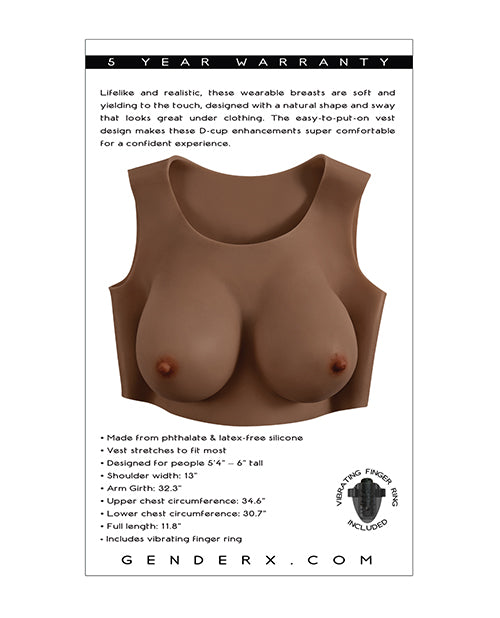 Gender X Gender X Realistic Undergarments Plate D-Cup - Dark - Image 5