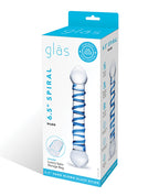 Glas Glas 6.5" Spiral Dildo - Blue - Image 5