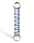 Glas Glas 6.5" Spiral Dildo - Blue