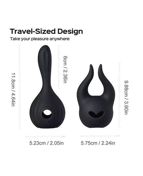 Honey Play Box Honey Play Box Horns Pomi Wand Attachments Bundle - Black - Image 4