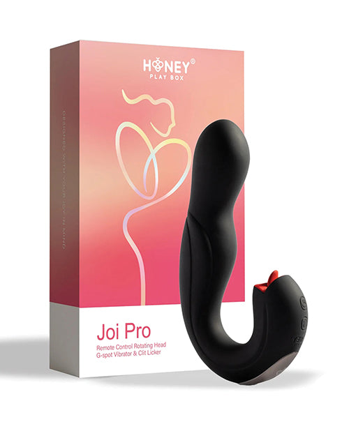 Honey Play Box Honey Play Box Joi Pro Rotating Head G-Spot Vibrator & Clit Licker with Remote - Black - Image 5