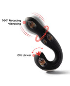 Honey Play Box Honey Play Box Joi Pro Rotating Head G-Spot Vibrator & Clit Licker with Remote - Black - Image 6