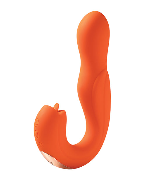 Honey Play Box Honey Play Box Joi Pro Rotating Head G-Spot Vibrator & Clit Licker with Remote - Orange