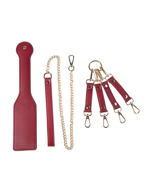 Honey Play Box Honey Play Box Red Passion 8-Piece Bondage Kit - Red - Image 5