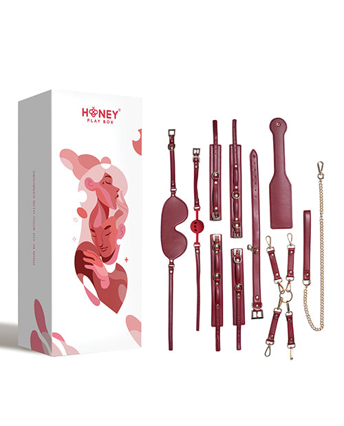 Honey Play Box Honey Play Box Red Passion 8-Piece Bondage Kit - Red - Image 8