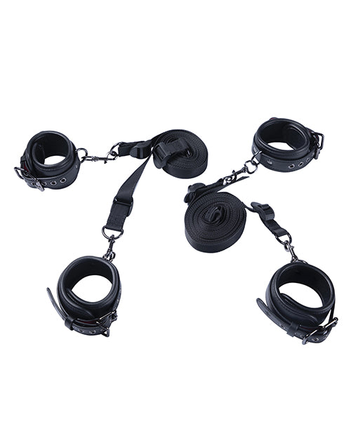 Honey Play Box Honey Play Box Luxury Bondage Bed Restraint Kit - Black