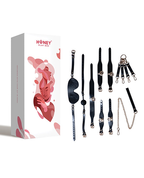 Honey Play Box Honey Play Box BDSM Kit - 5 Piece Bondage Set - Black - Image 6