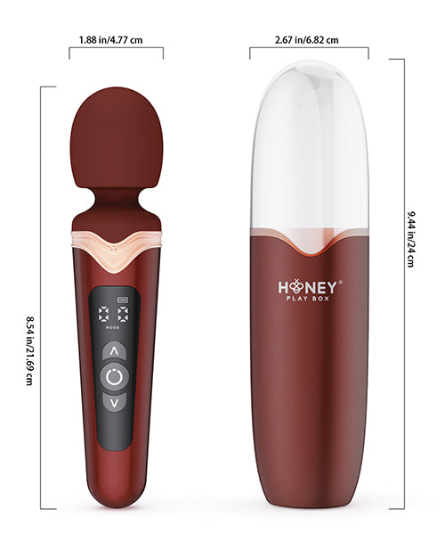 Honey Play Box Honey Play Box Stormi Powerful Wand Massager with Charging Case - Red - Image 2