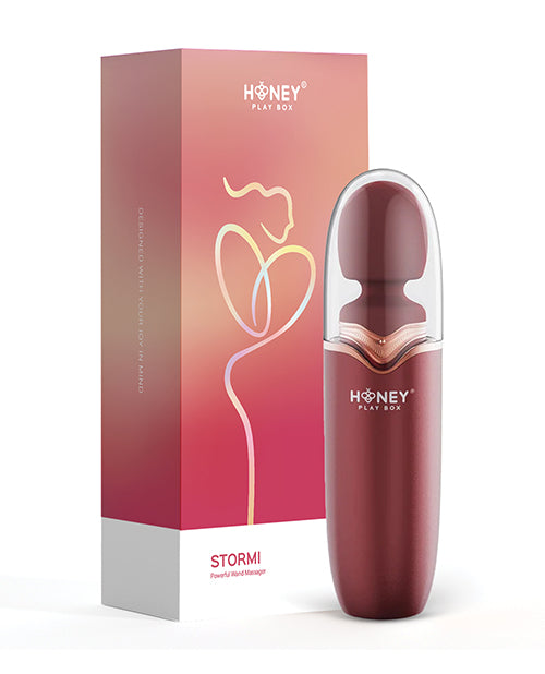 Honey Play Box Honey Play Box Stormi Powerful Wand Massager with Charging Case - Red - Image 6