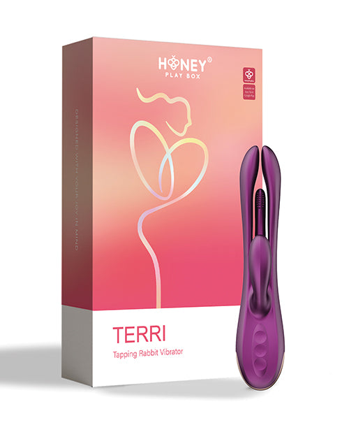 Honey Play Box Honey Play Box Terri App-Controlled Kinky Finger Tapping Rabbit Vibrator - Purple - Image 5