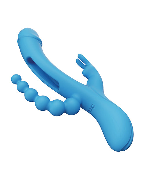 Honey Play Box Honey Play Box Trilux Kinky Finger Rabbit Vibrator with Anal Beads - Blue - Image 2