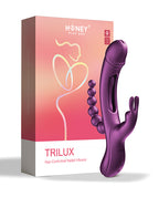 Honey Play Box Honey Play Box Trilux Kinky Finger Rabbit Vibrator with Anal Beads - Purple - Image 5