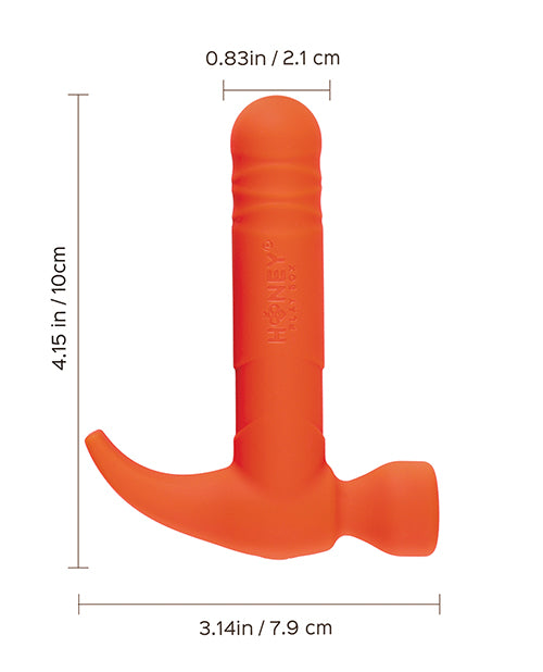 Honey Play Box Honey Play Box Love Tap the Hammer Vibrator - Orange - Image 3