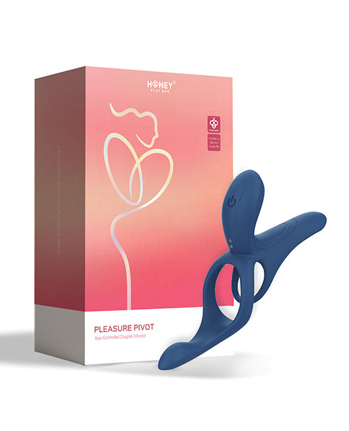Honey Play Box Honey Play Box Pleasure Pivot App-Controlled Couples Vibrator - Navy Blue - Image 3