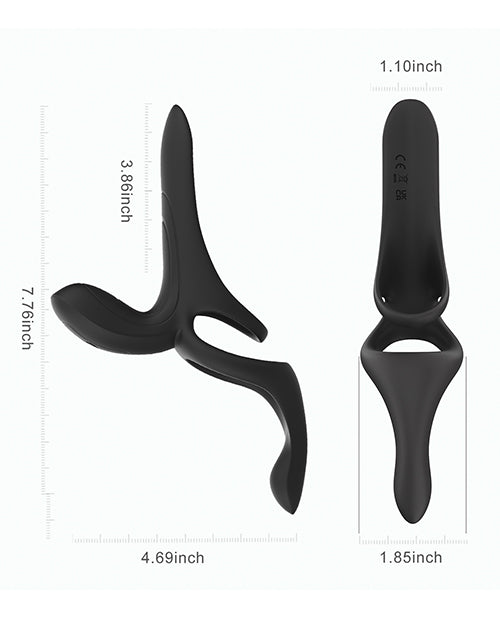 Honey Play Box Honey Play Box Pleasure Pivot App-Controlled Couples Vibrator - Black - Image 3