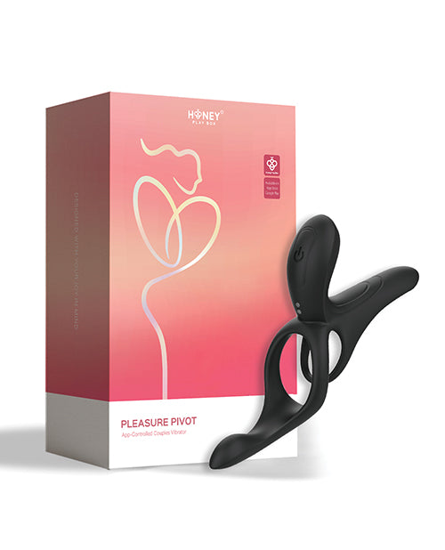 Honey Play Box Honey Play Box Pleasure Pivot App-Controlled Couples Vibrator - Black - Image 4