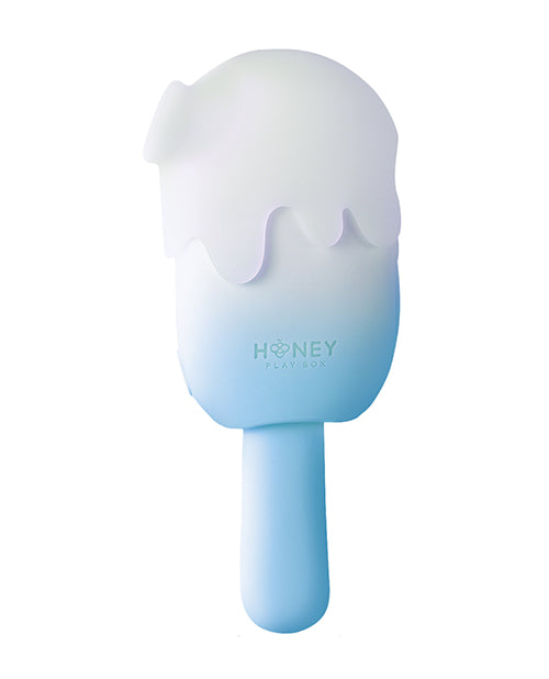 Honey Play Box Honey Play Box Bite Me Sucking Tapping & Vibrating Cream Pop Stimulator - Blue/White