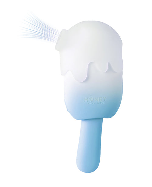Honey Play Box Honey Play Box Bite Me Sucking Tapping & Vibrating Cream Pop Stimulator - Blue/White - Image 2