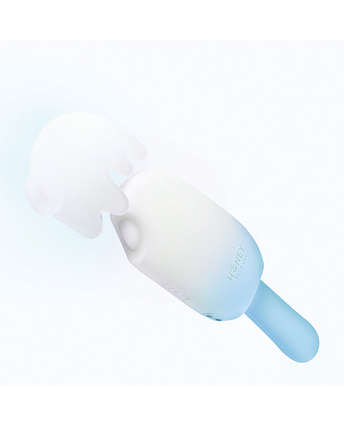 Honey Play Box Honey Play Box Bite Me Sucking Tapping & Vibrating Cream Pop Stimulator - Blue/White - Image 3