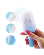 Honey Play Box Honey Play Box Bite Me Sucking Tapping & Vibrating Cream Pop Stimulator - Blue/White - Image 5