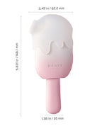 Honey Play Box Honey Play Box Bite Me Sucking Tapping & Vibrating Cream Pop Stimulator - Pink/White - Image 5