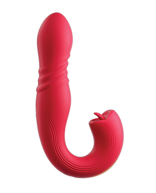 Honey Play Box Honey Play Box Joi Thrust 2 Thrusting G-Spot Vibrator & Clit Licker - Red