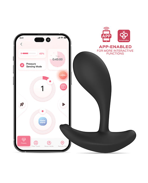 Honey Play Box Honey Play Box Oly 2 Pressure Sensing App-Enabled Wearable Clit & G-Spot Vibrator - Black - Image 5