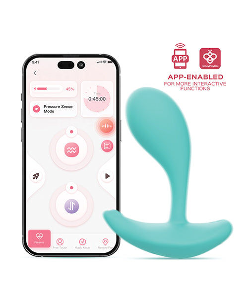 Honey Play Box Honey Play Box Oly 2 Pressure Sensing App-Enabled Wearable Clit & G-Spot Vibrator - Blue - Image 2